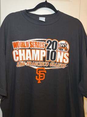 San Francisco Giants 2010 World Series Champions T-Shirt Black